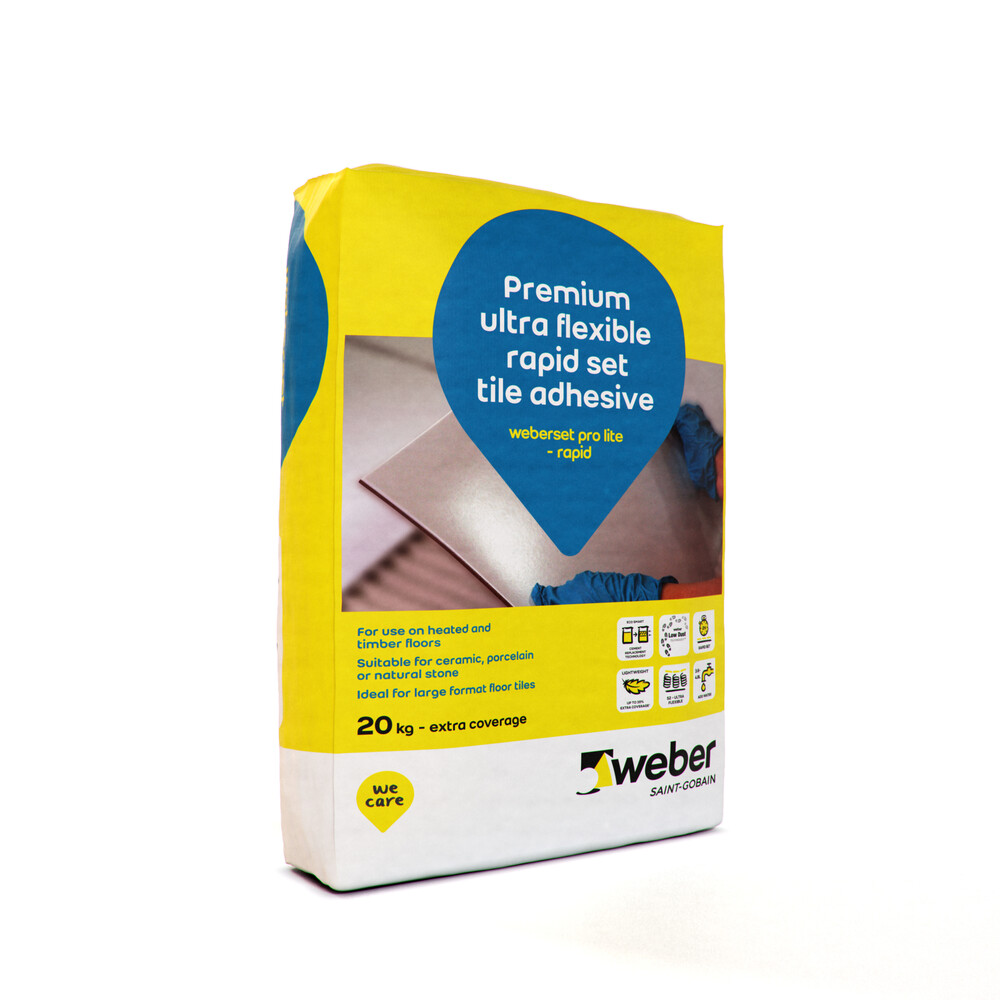 weberset pro lite - rapid — flexible adhesive for floors weberset pro lite - rapid — flexible adhesive for floors